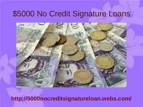 No Credit Signature Loan
